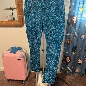Lilly Pulitzer size 10 blue leopard pants